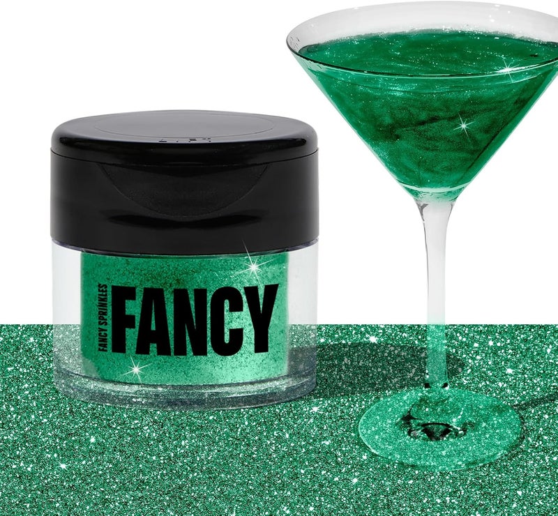 Fancy Sprinkles Emerald Green Edible Glitter - Image 1